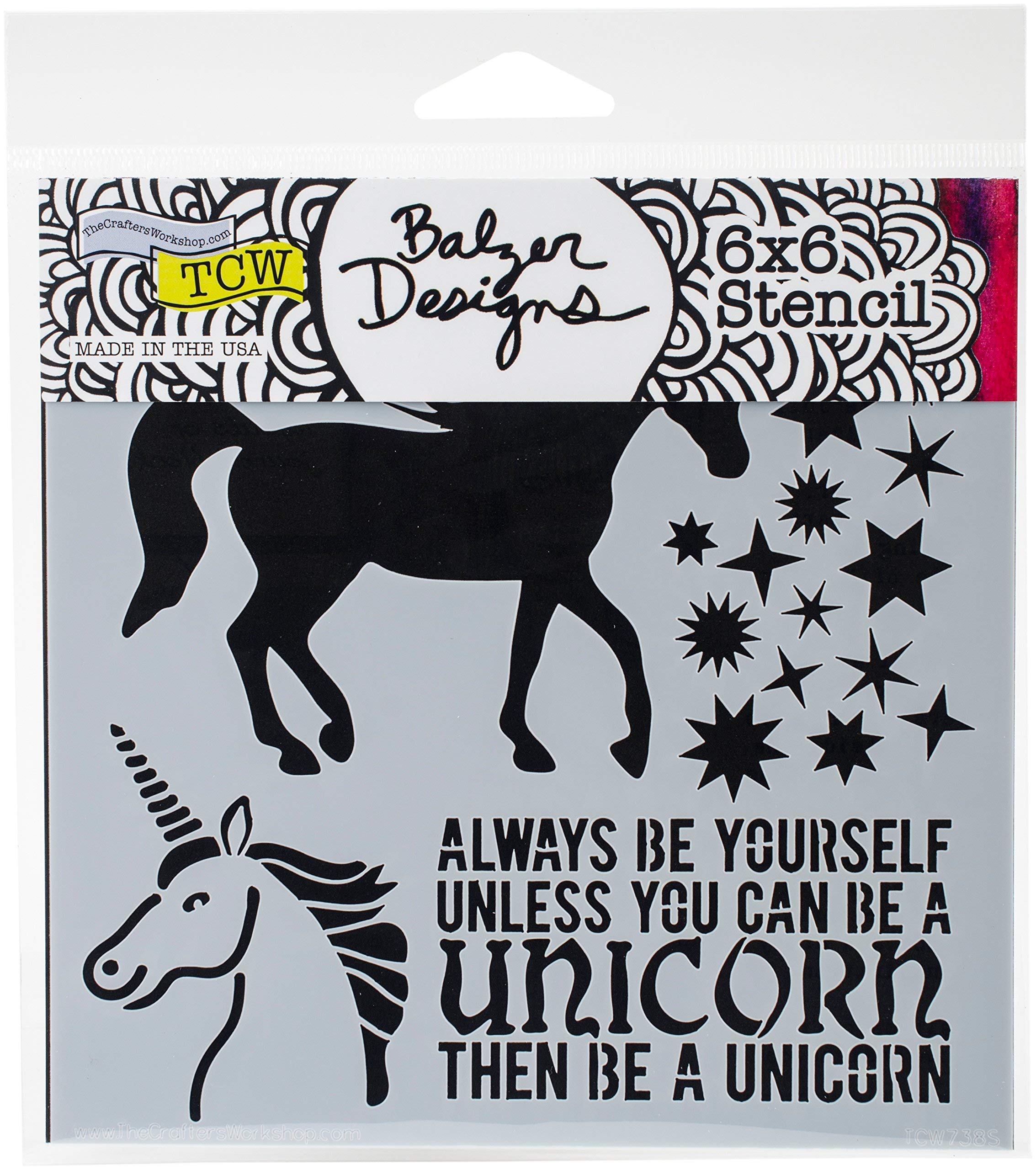 Crafter’s Workshop 6”x6” Stencil – Unicorn