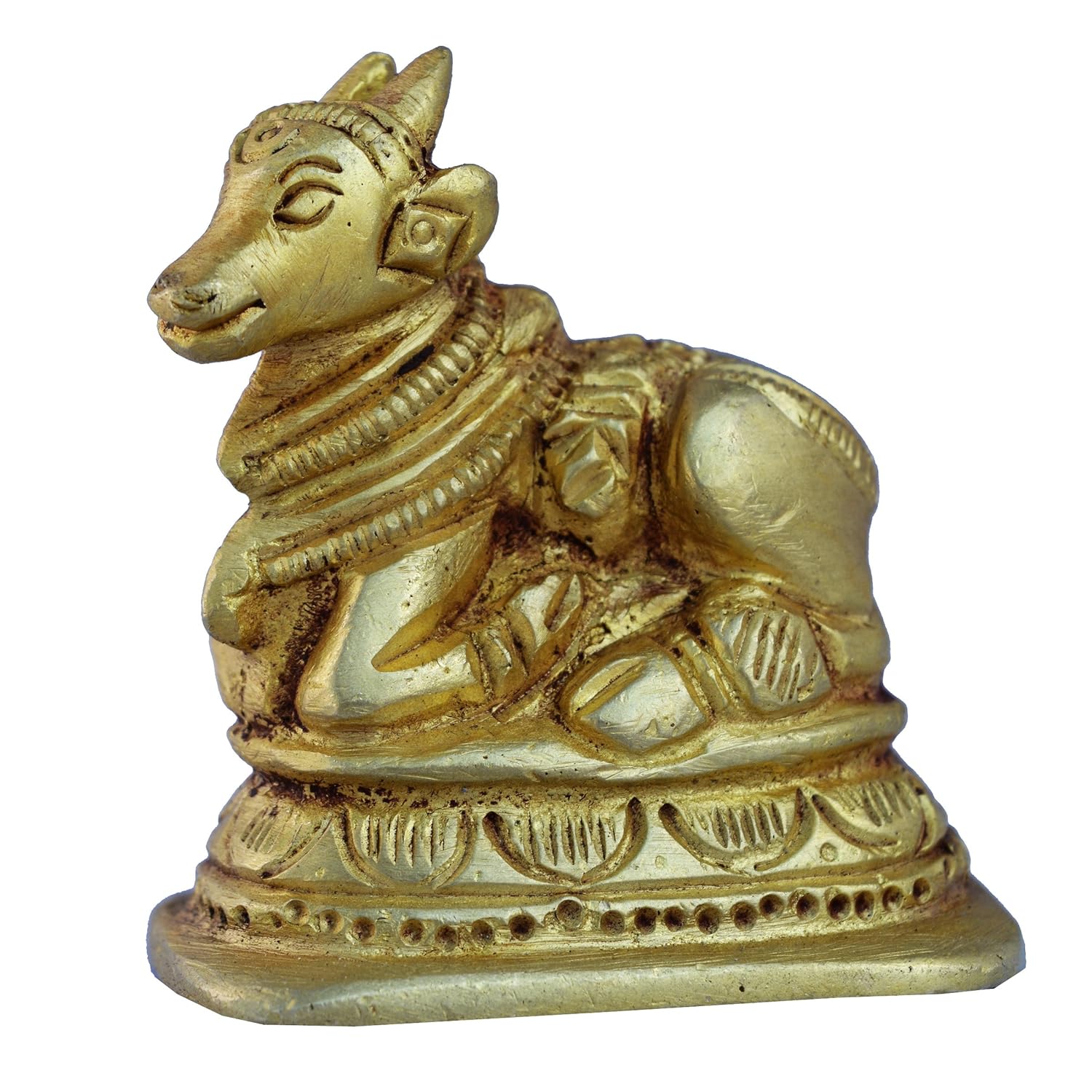 Buy Metaldecor Nandi (Bull) Statue Made Of Brass / Handmade Brass Murti