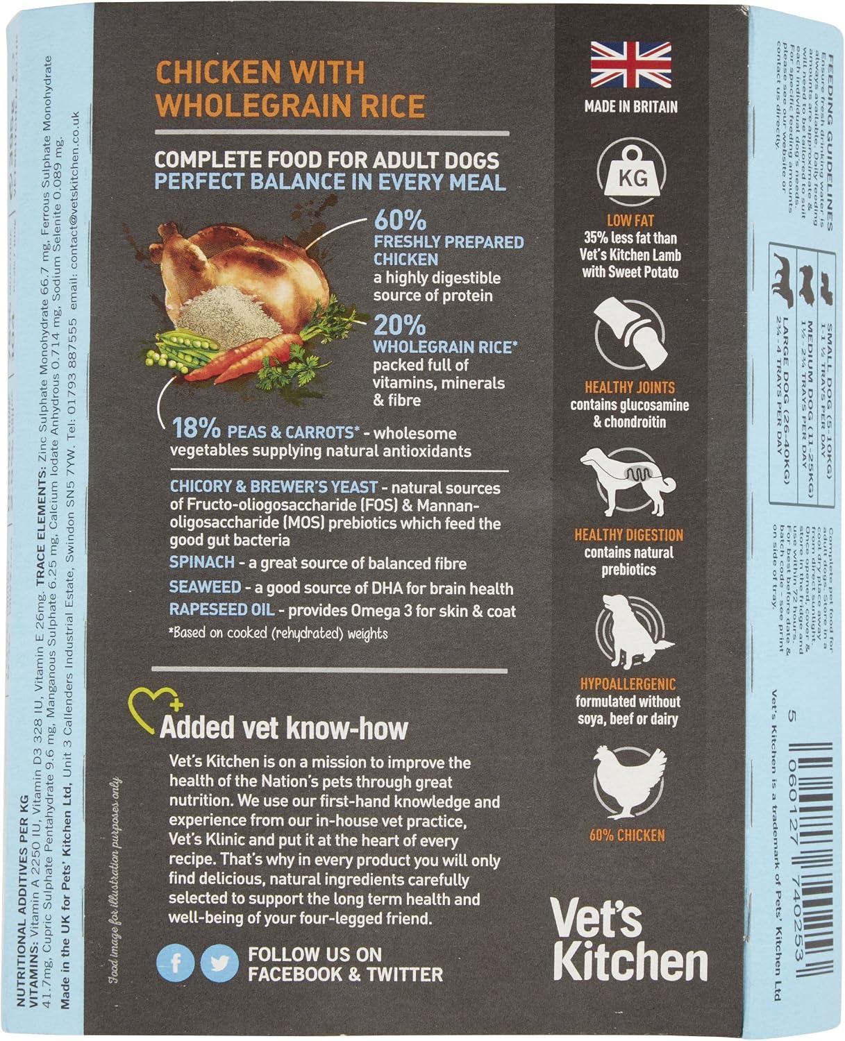 Vet's Kitchen Wet Dog Food,Chicken, 395 g (Pack of 10) - Image 4
