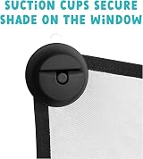 Munchkin Stretch to Fit Car Window Shade UV Protection Sun Shade view 4