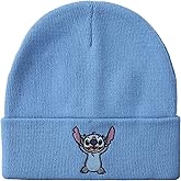 Lilo & Stitch Stitch Embroidery On Acrylic Knit Standard Cuff Beanie