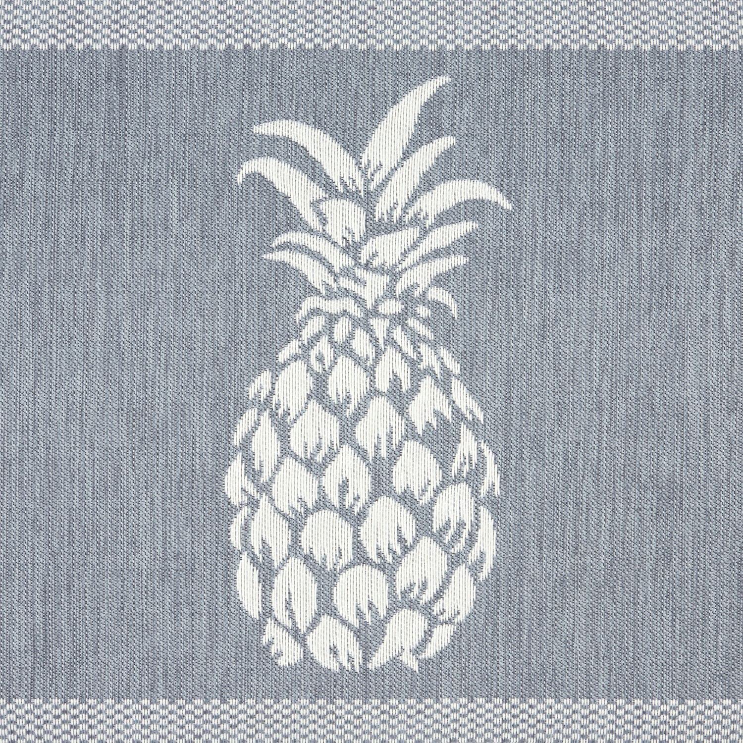 Martha Stewart Aloha Modern Pineapple Anti-Fatigue Air-Infused Kitchen Mat, Blue, 19.6