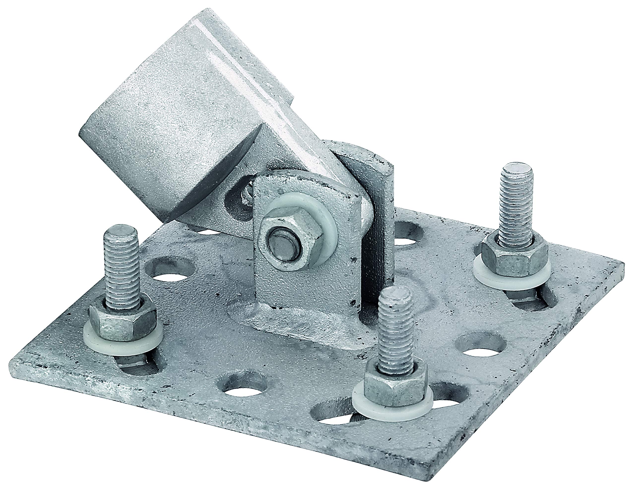 Gah-Alberts 658557 Brace Plate Diameter: 34 mm/Hot-Dip Galvanised 100 x 100