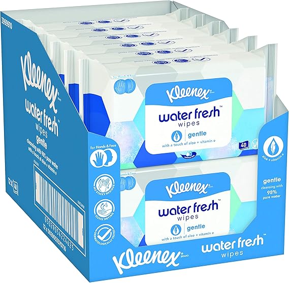 kleenex water fresh antibacterial wipes