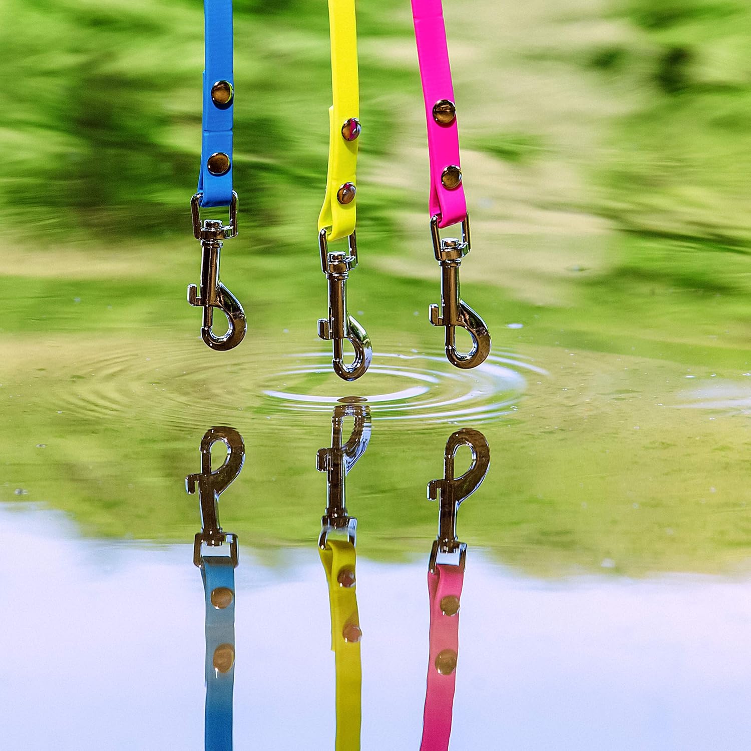 10m drag lead, dog lead, 1 carabiner, neon yellow, extra narrow, dirt and water repellent, 10 m, Para Perros Pequeños - Image 4