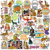 Scooby-Doo! Variety Sticker Pack 50-Count Die-Cut, Tablet, Indoor &amp; Outdoor | Officially Licensed Scooby Doo! Stickers &ndash; Great for Water Bottles, Skateboards, Luggage, Laptops, Bumpers &amp; Cars