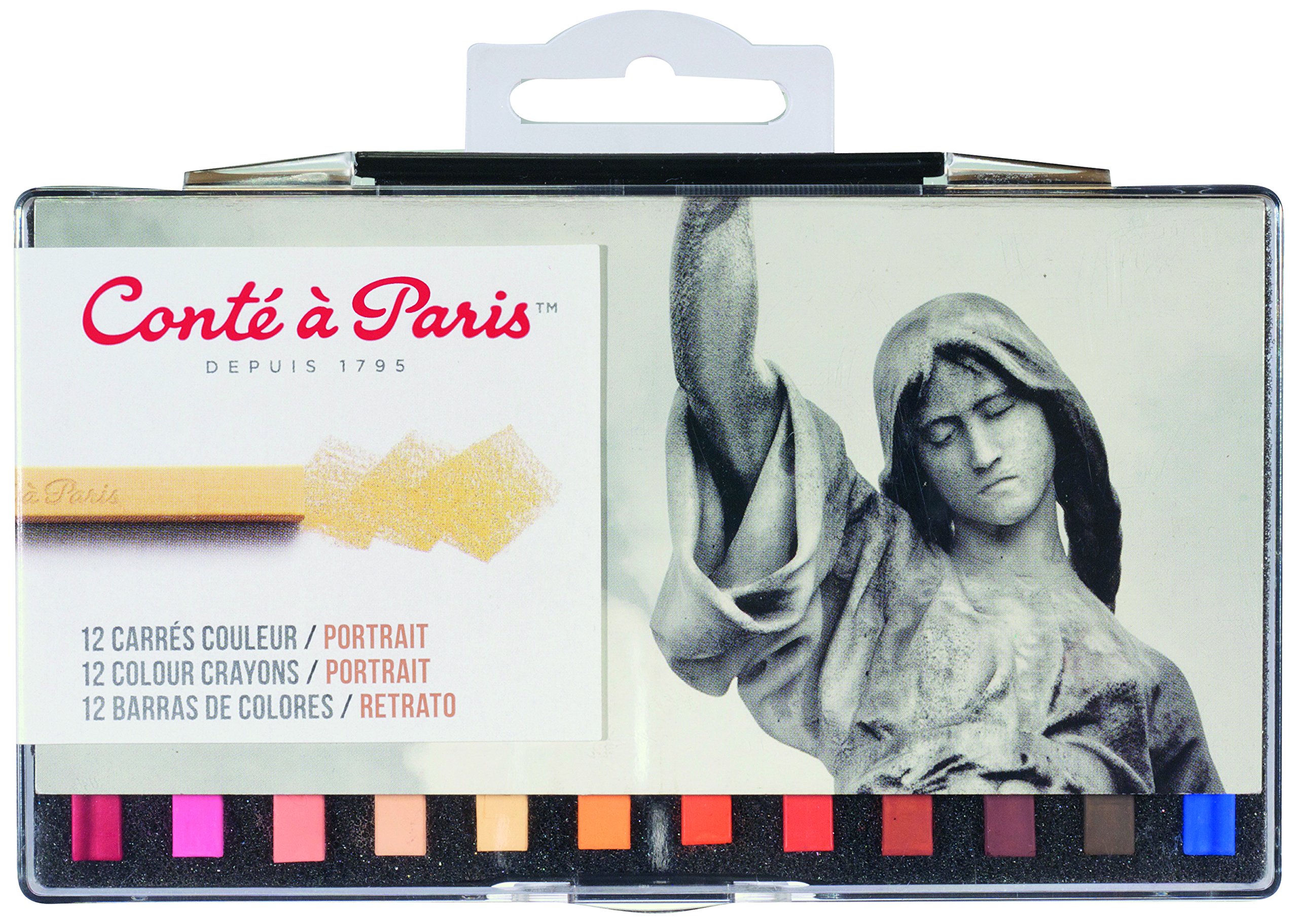 Conté à Paris Portrait Colour Carre Crayons (Pack of 12)