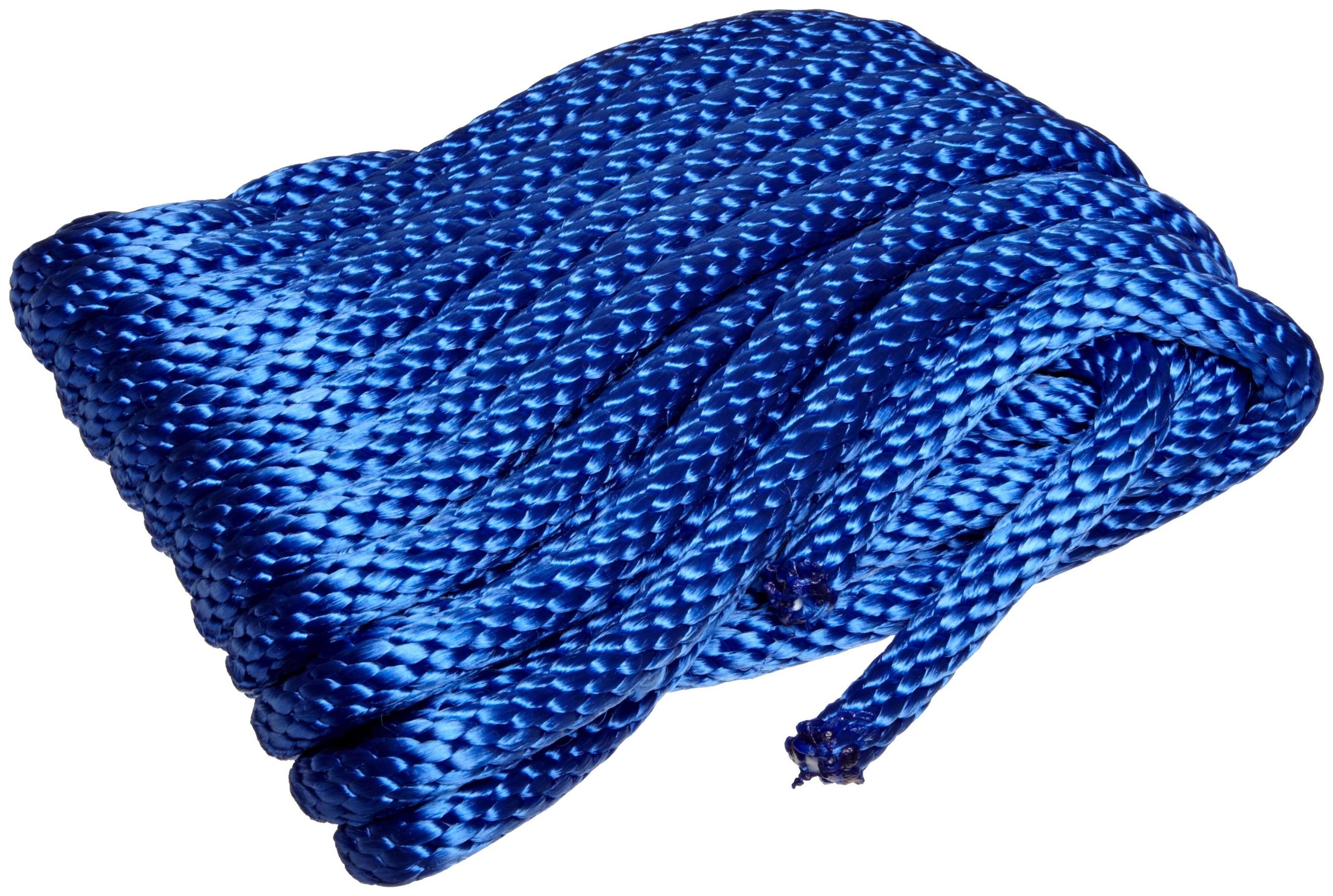 Merriway BH03170 Coiled Polypropylene Rope, 30M x 7mm (97.5ft x 9/32 inch) - Blue