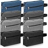 HaiFafafaing 8 Pcs Travel Toiletry Bag for Men, Waterproof Portable Cosmetic Grooming Storage Shaving Bag Pouch, Mens Hanging Toiletry Travel Bags Bulk Groomsmen Gifts for Wedding Day