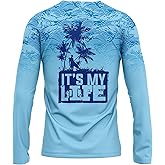 It's My Life - Men Long Sleeve T-Shirt 100% Polyester Comfortable and Soft - UPF 40+ UV Sun Protection for Sports & Activity