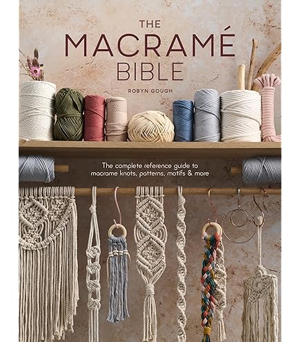 USENG Kit Macramé 61pcs Corde 3mm - Complet Pour Débutants, Projets DIY Boho