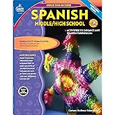 Carson Dellosa Skills for Success Spanish Workbook, Parts of Speech, Grammar, Sentence Building Skills, and More, Middle and High School Classroom or Homeschool Curriculum