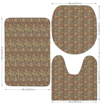 Amazon De 3 Teiliges Badematten Set Tropische Tiere Tropic