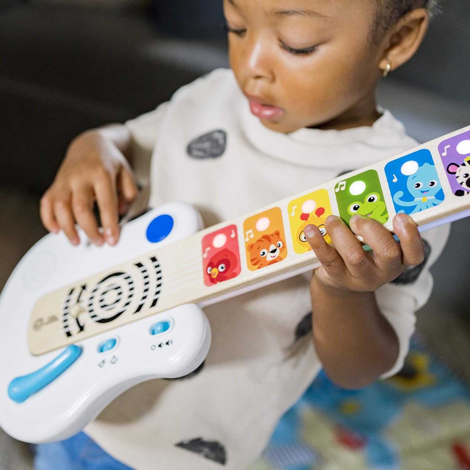 Baby Einstein Strum Along Songs Magic Touch Musical Wooden Electronic Guitar Toy, 12 Months and Up : Baby