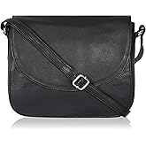 Genuine Leather Shoulder Crossbody Purse For Women with Adjustable Strap, Mobile Pocket & Outside & Inside Zipper