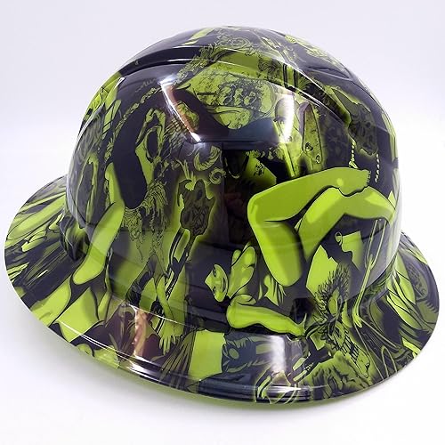 Wet Works Imaging Customized Pyramex Full Brim Green Biker Babes - Main Image