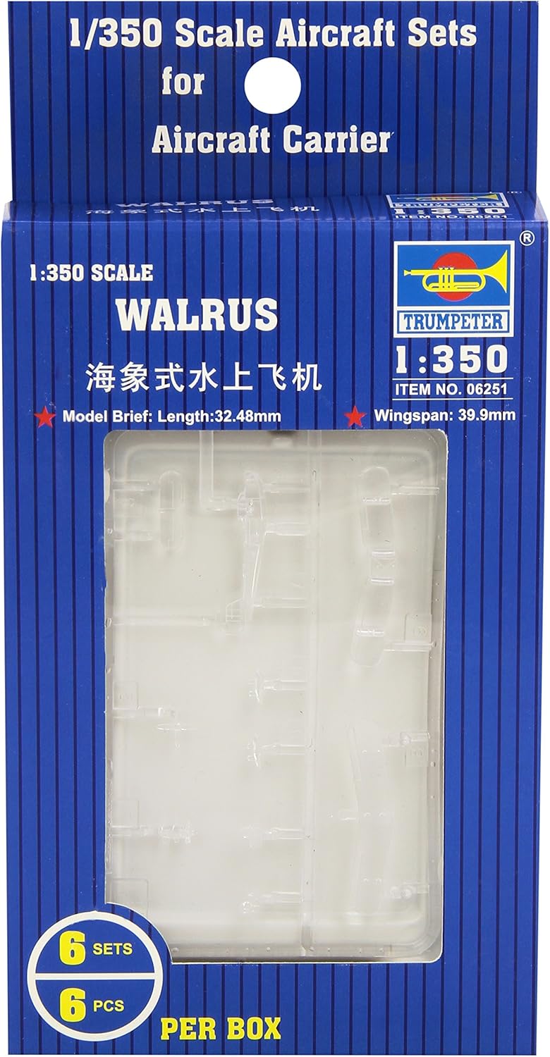 Trumpeter 1:350 - Supermarine Walrus (6 pcs), Various