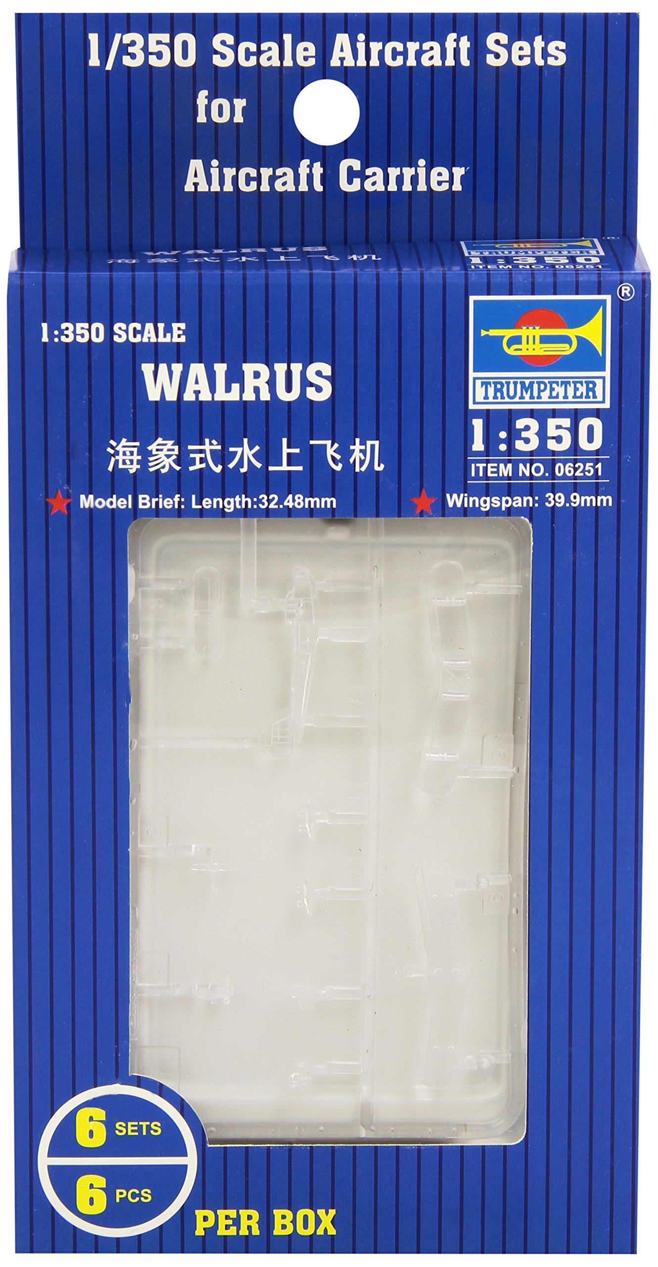 Trumpeter 1:350 - Supermarine Walrus (6 pcs)