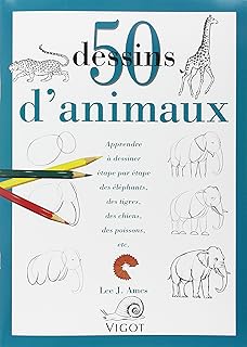 Amazonfr 50 Dessins De Bébés Animaux Apprendre à - 