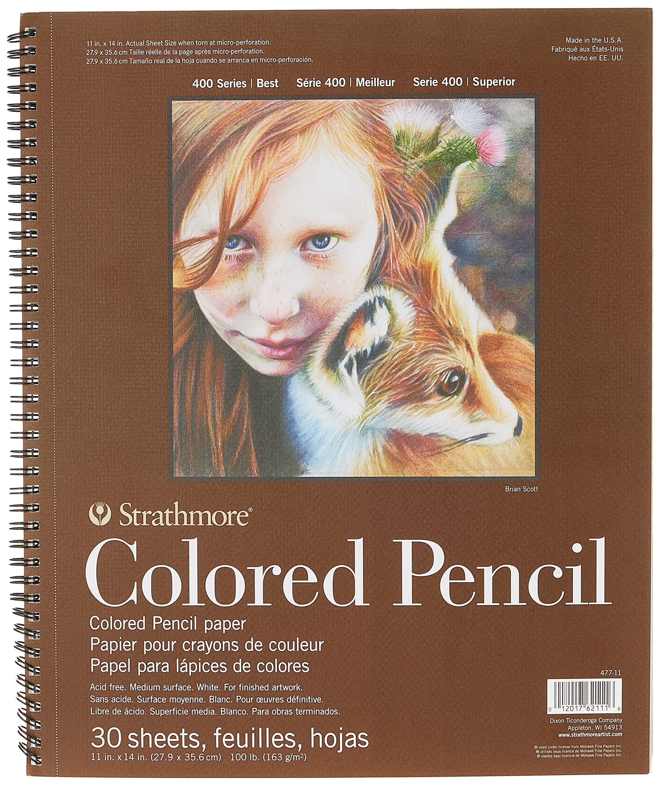 Strathmore 400 Colored Pencil Pad 11X14