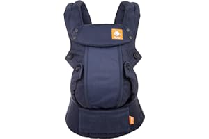 Baby Tula Coast Explore Mesh Baby Carrier 7 – 45 lb, Adjustable Newborn to Toddler Carrier, Multiple Ergonomic Positions Front and Back, Breathable – Coast Indigo, Navy Blue