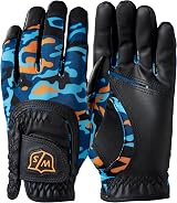 Wilson Staff Fit All JR GLOVE Blue Orange Camo view 1