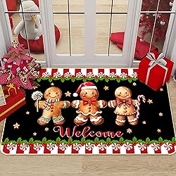 TREWAVE Christmas Doormat Gingerbread Man