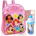 Disney Princess MINI Backpack for Girls ~ Princess Preschool Supplies Bundle with 11" Disney Princess Mini School Bag for Toddlers with Water Bottle, Stickers, and More (Princess Bag)