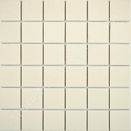 White Unglazed Porcelain Mosaic Square 2x2 Inch Porcelain