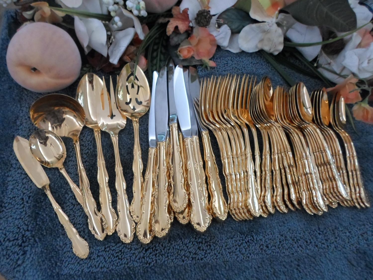 Oneida USA 1881 Rogers Goldplate Gold Flatware GOLDEN