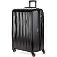 SwissGear 7272 Energie Expandable Hardside Luggage with Spinner Wheels and TSA Lock, Black, Checked-Large 27-Inch