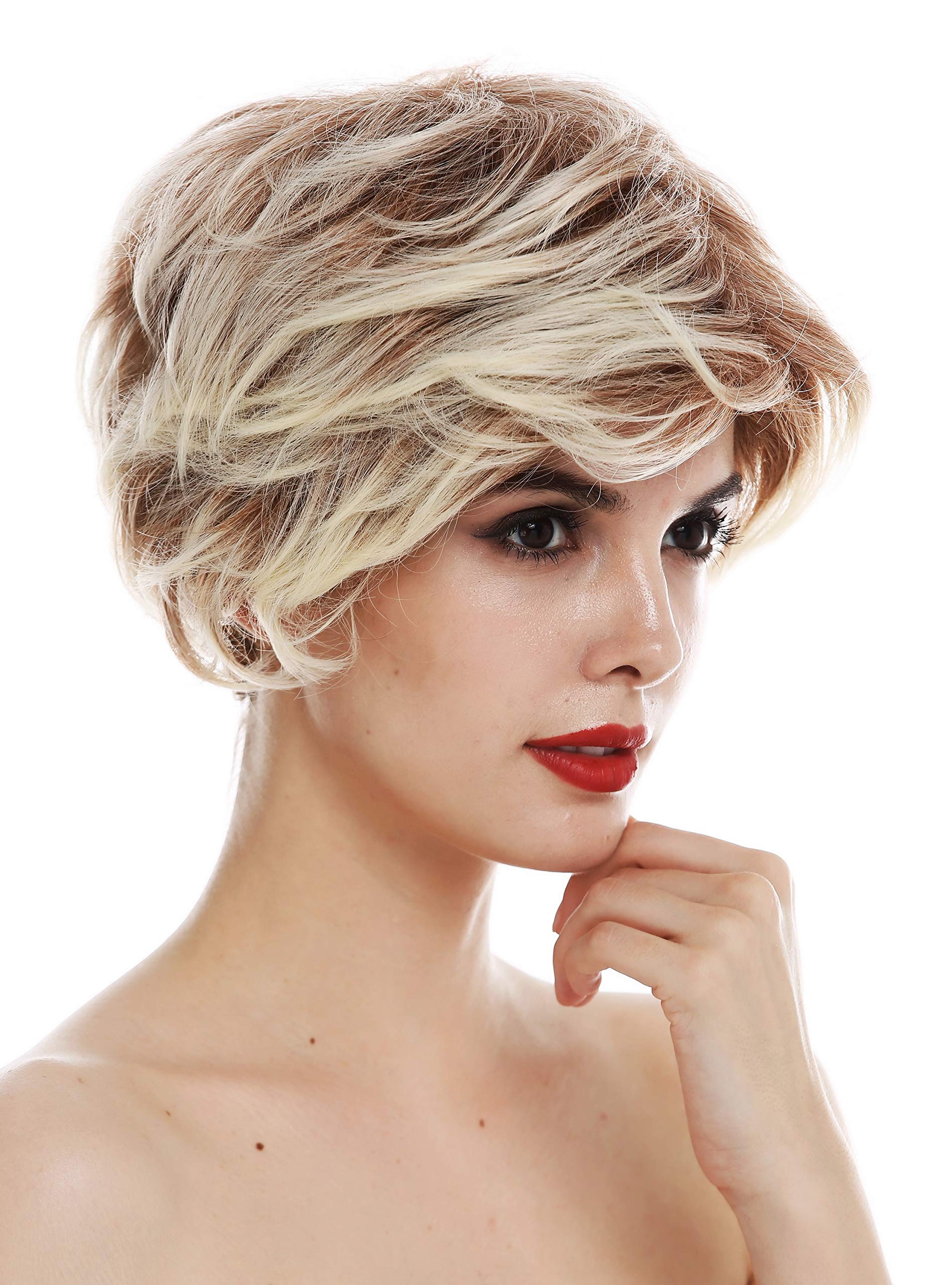 WIG ME UP - TYL-441-30T30/613 wig women's wig short voluminous parting reddish brown platinum blonde highlighted