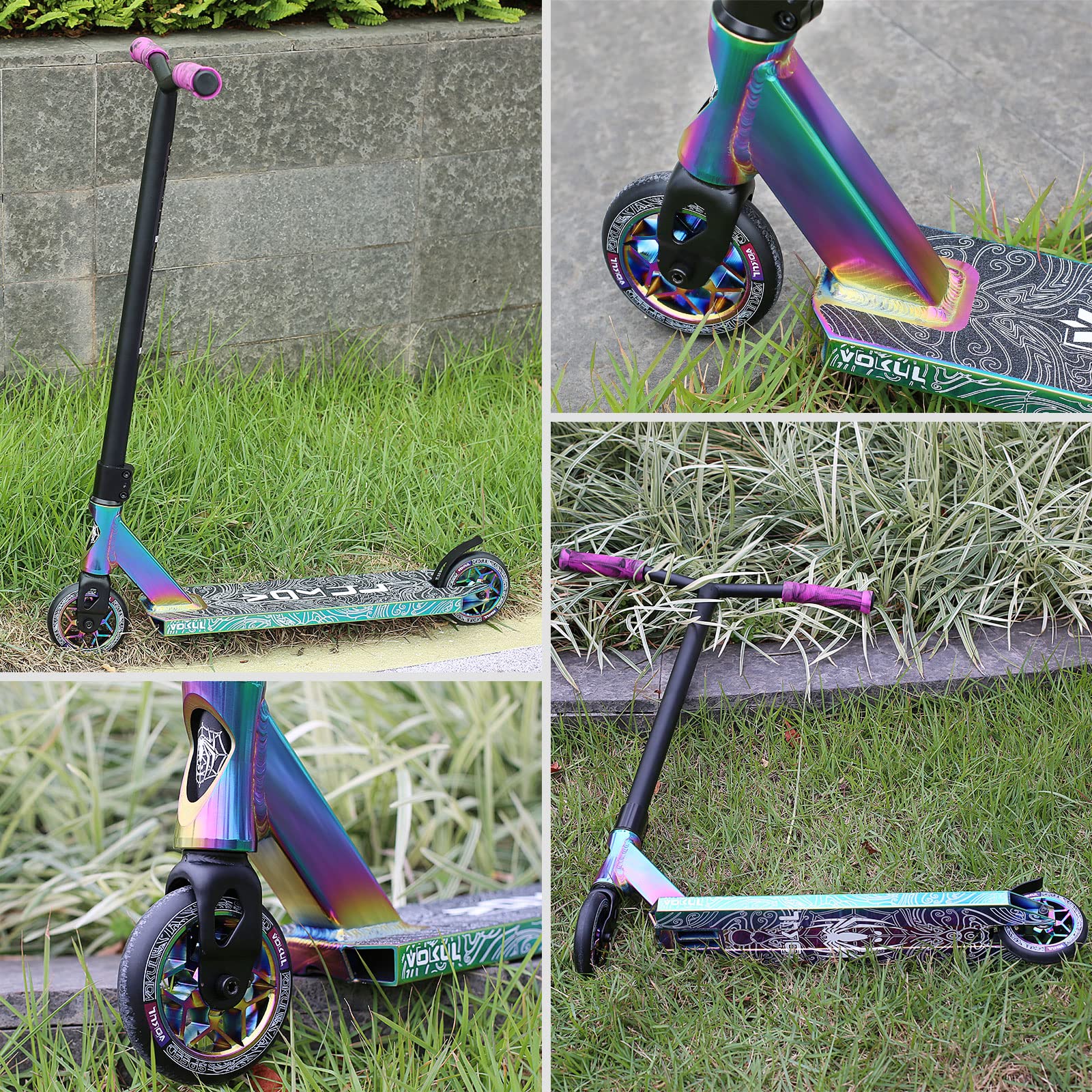 VOKUL K1 Pro Trick Scooter | Stunt Scooter, for Kids 8 Years and Up,Teens,Adults - Best Entry Level Freestyle Stunt Scooter for,Boys,Girls - Freestyle Skate Park Street Scooter