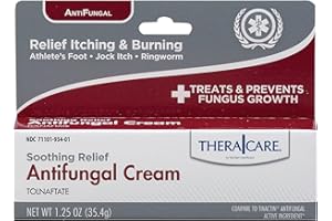 Thera Care Antifungal Cream | Soothing Relief | Itching, Burning and Cracking Relief | 1.25oz