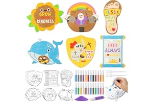 EZdhuawuse Religious Sand Painting Toys for Kids - 50pcs Fall Christian Sand Art Craft Cards for Boys Girls, Coloring Your Own Jesus Cross DIY Gifts for Sunday Church Christmas Birthday Party Favors