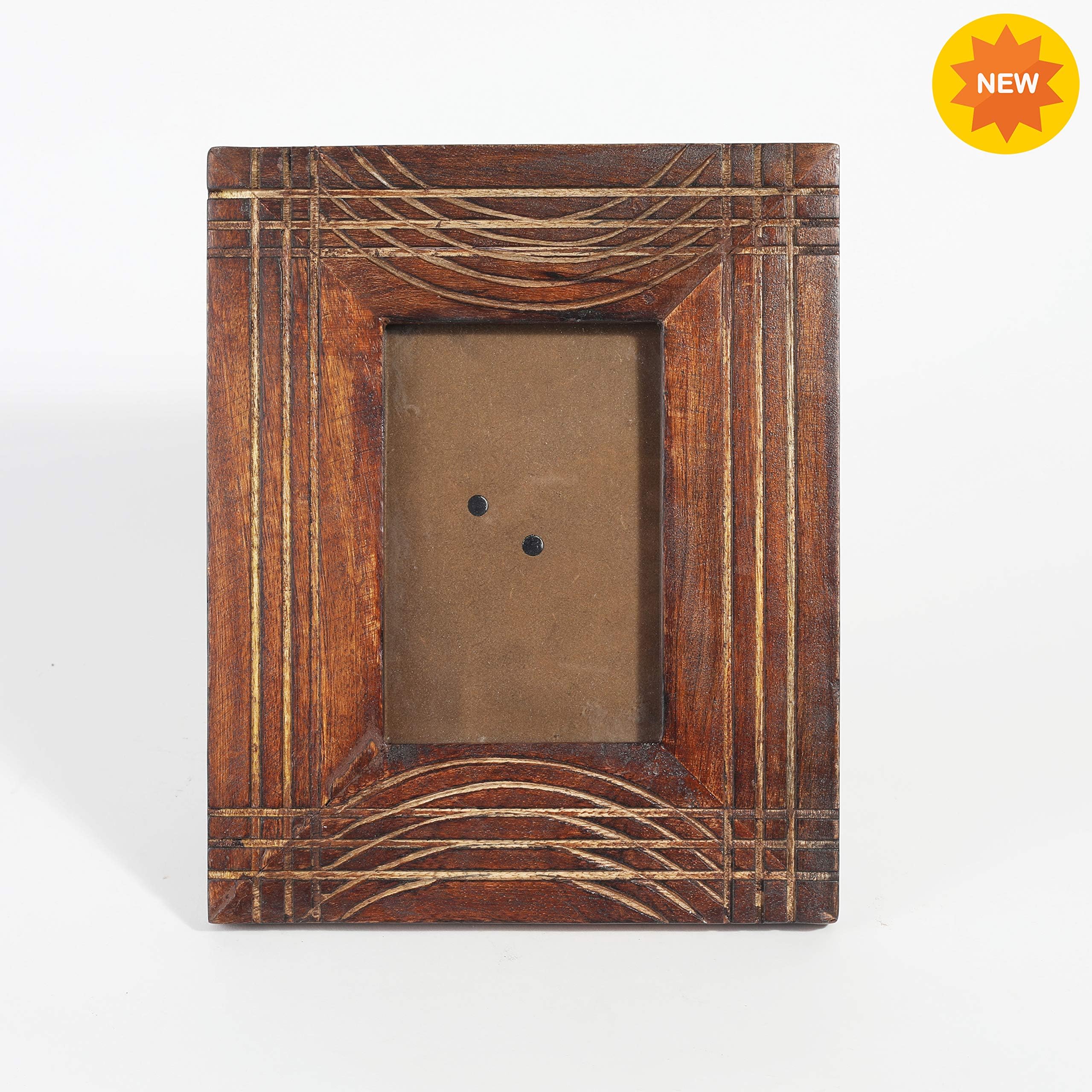 Rusticity Wooden Photo Frame/Picture Frame - Table Top |Mango Wood| Handmade| (6x4x0.75 in)