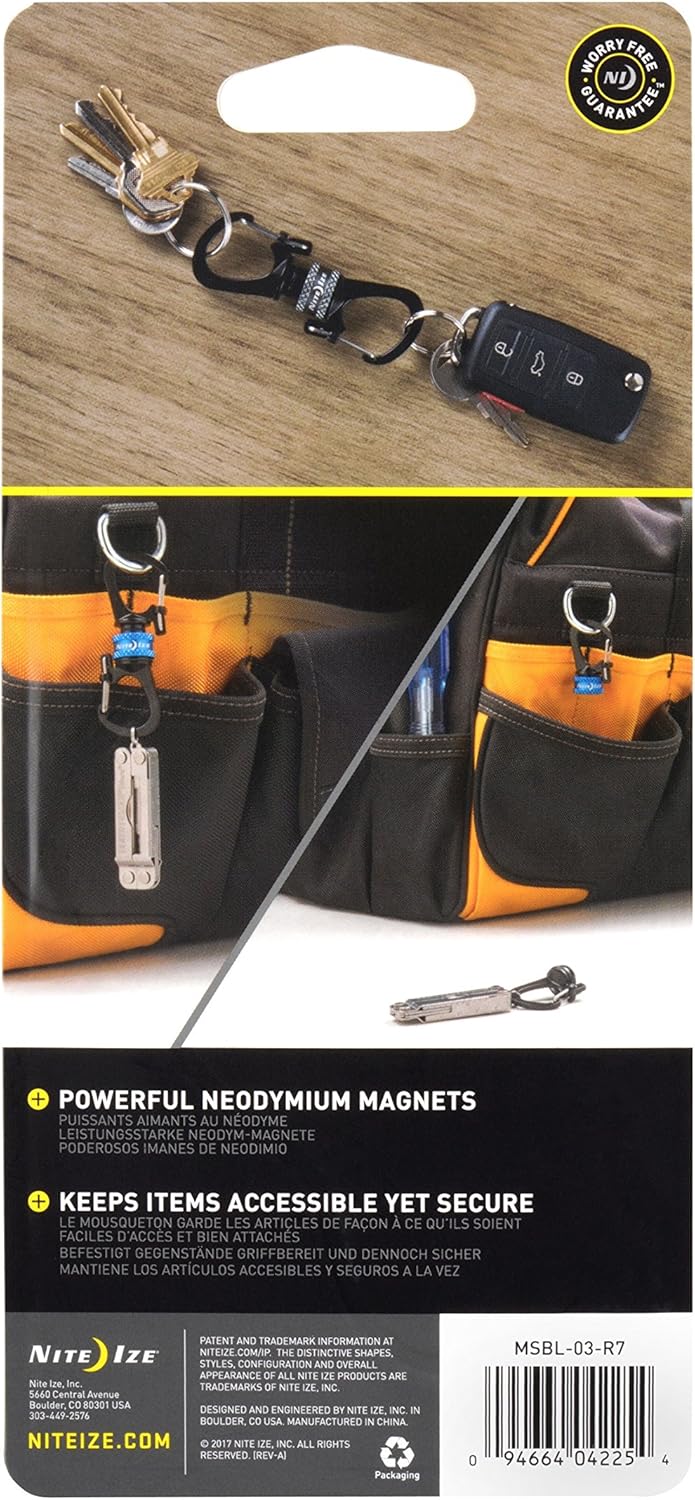 Nite Ize MSBL-03-R7 Carabiner, Blue: Nite Ize: Office Products