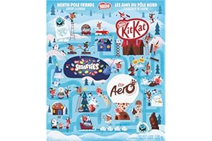 KIT KAT North Pole Friends Advent Calendar, Filled With Minis, Bubbles & Santas, Smarties Ornaments And Aero Minis, Makes A G