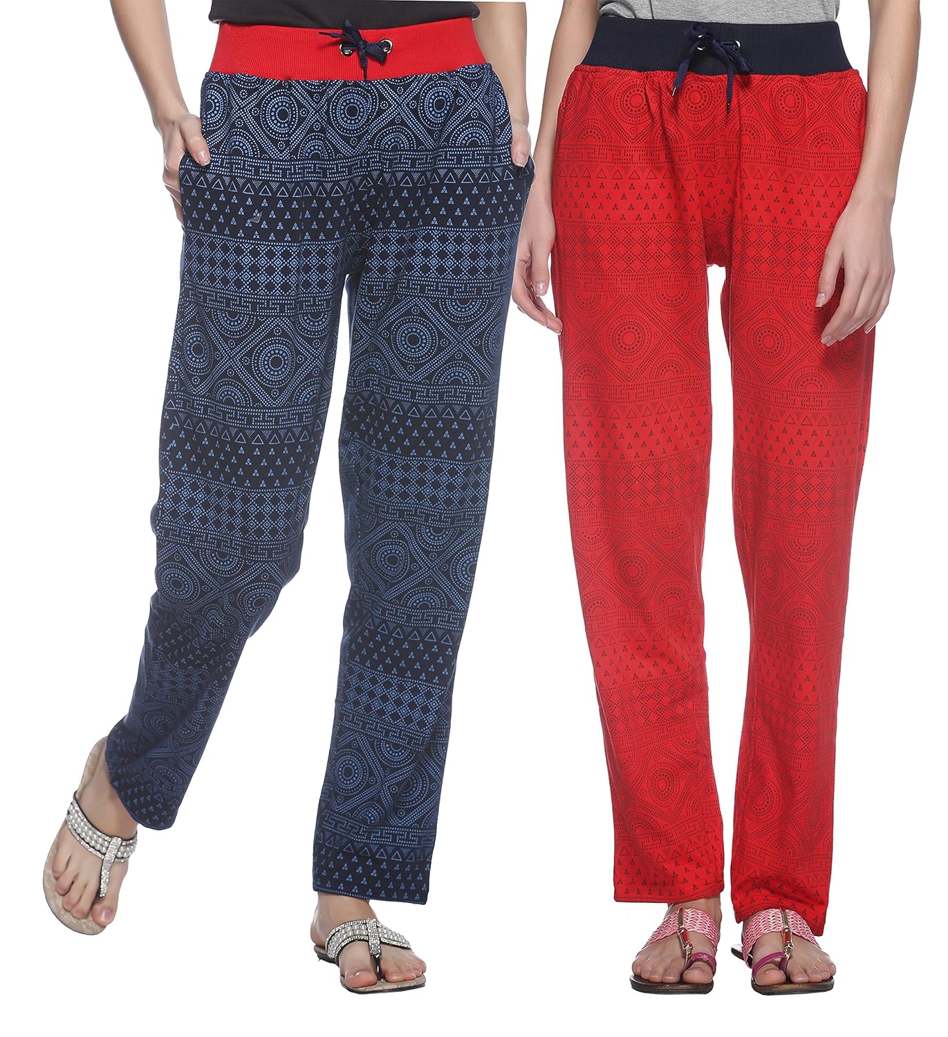 shaun women's cotton track pants (pack of 2)