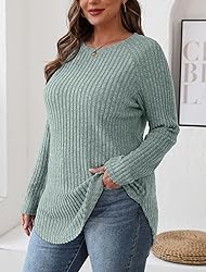 Saloogoe Long Sleeve Shirts for Women Trendy Dressy