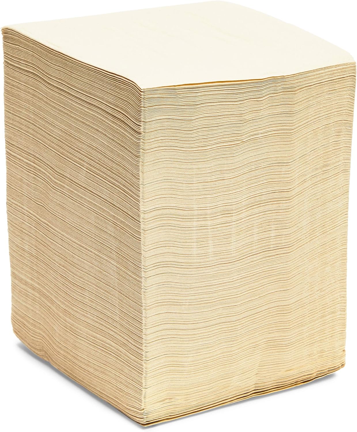 Disposable Bamboo Paper Napkins for Parties, Square (Beige, 5 x 5 Inches, 250 Pack
