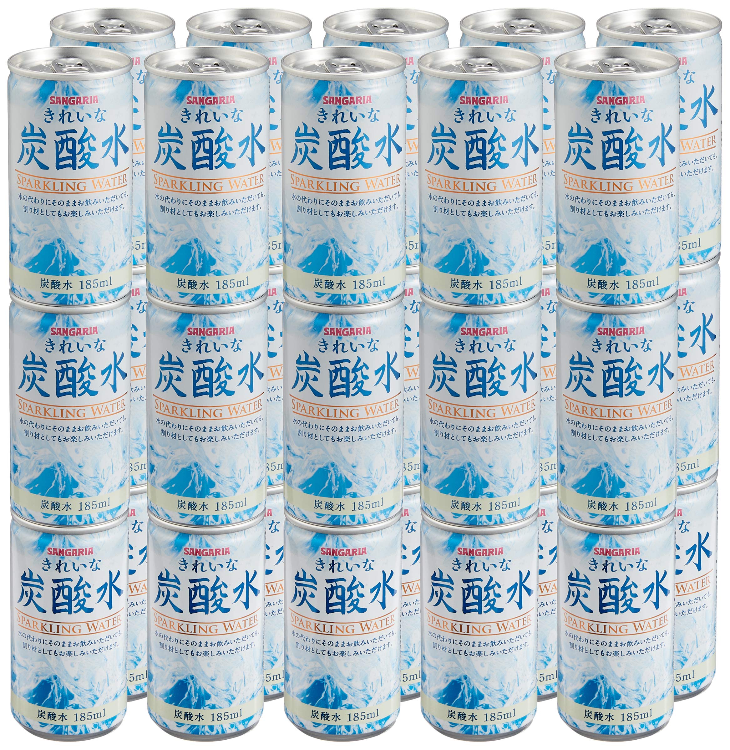 サンガリア きれいな炭酸水 185ml ×30本商品画像