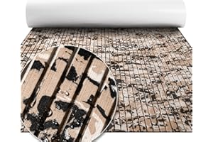 FOCEAN Boat Flooring EVA Foam Boat Decking Marine Flooring Camo Self-Adhesive Marine Mats for Boats Yacht Kayak RV 94.5"x47.2", Desert Camo