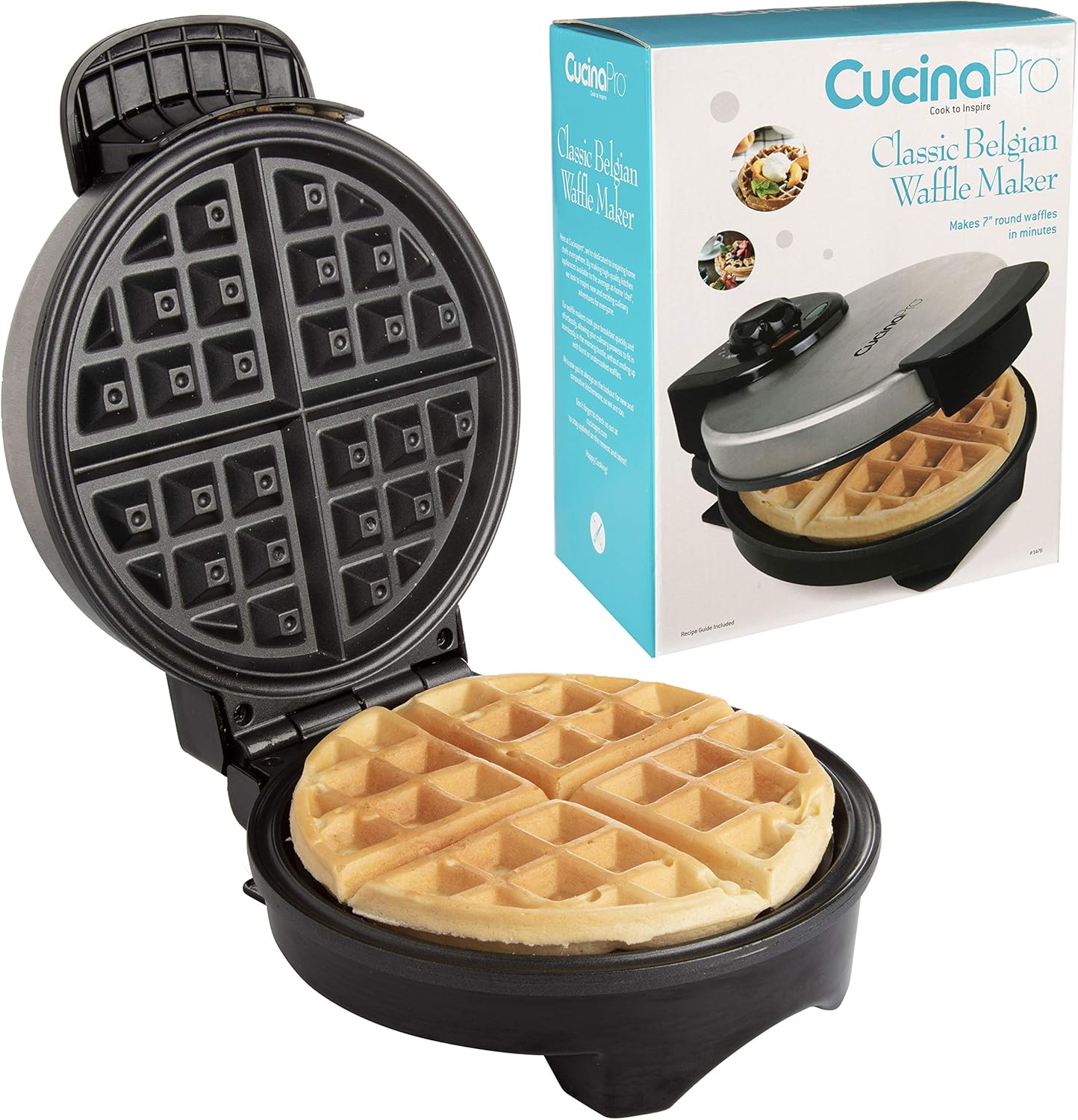 Amazon Com Belgian Waffle Maker Non Stick 7 Waffler Iron W Adjustable Browning Control Electric Waffle Irons Kitchen Dining