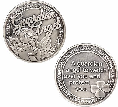 KANGHE Guardian Angel Medal Lucky Coin Good Luck Commemorative Gift