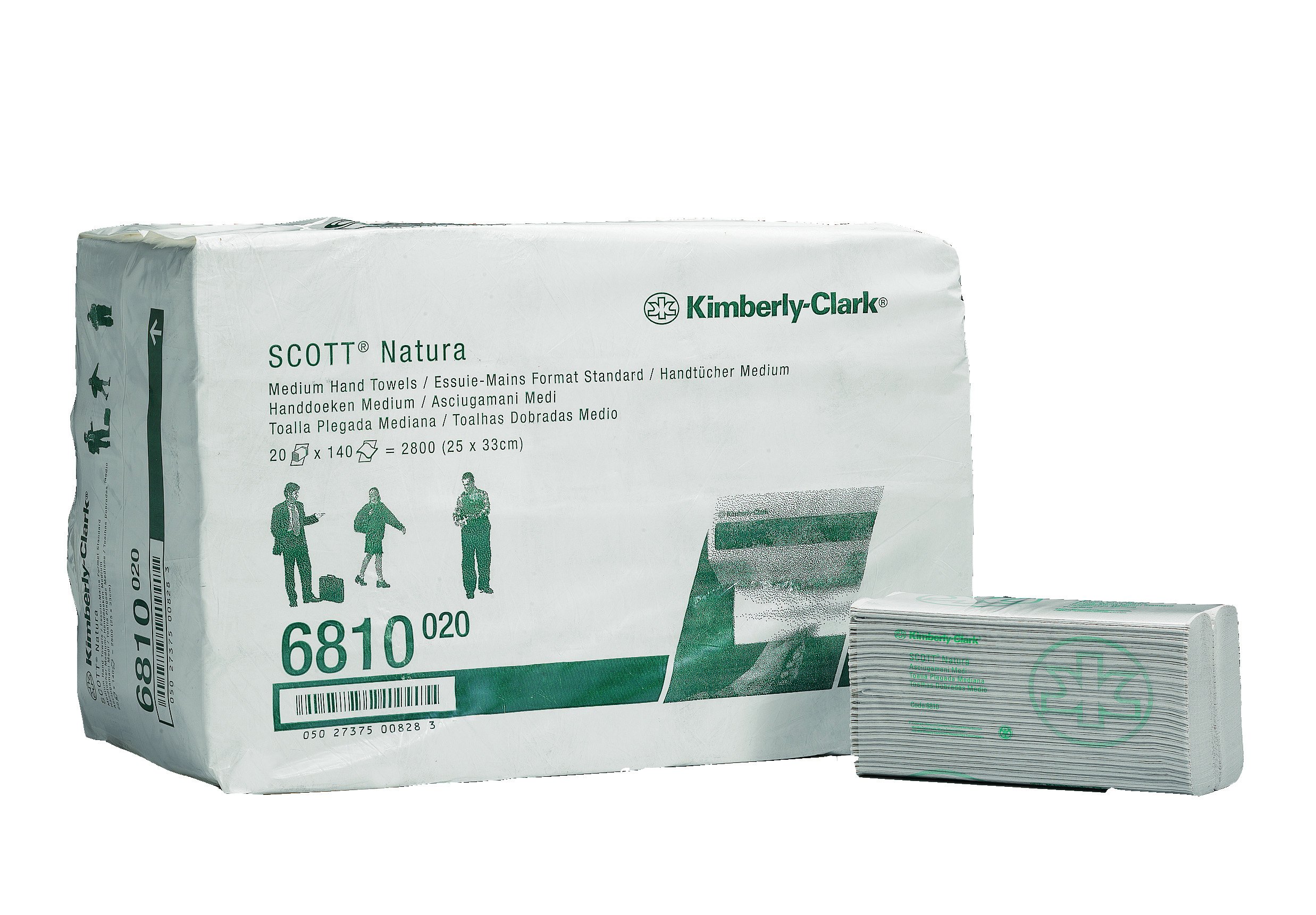 Kimberly Clark 6810 Natura Scott C-Fold Paper Hand Towels Medium White Pack of 2800)