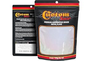 Custom Shop - Silver to Rainbow- 4 Ounces of Holographic Medium Metal Flake .008" 200 Micron Size - Premium Automotive Grade Flake, UV, Fade & Solvent Resistant - Epoxy Resin Metallic Glitter