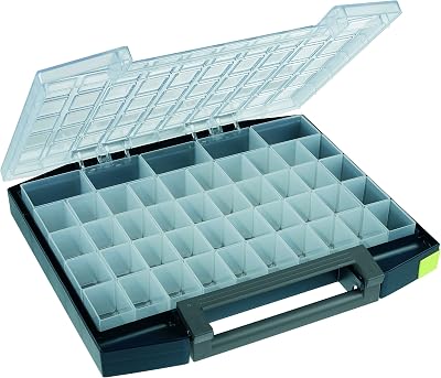 Raaco Boxxser 55 Compartment Box Blue Transparent Small Parts Storage Organizer