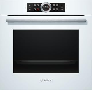 Bosch HBG675BW1 Serie 8 Einbau-Backofen / A+ / 71 L / Weiß / Klapptür / TFT-Display / 13 Beheizungsarten / AutoPilot 10 / EcoClean Direct / 4D Heißluft / Schnellaufheizung