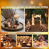 Deco Express Tea Light White Candles 50 Pieces 4 Hour Burn Time view 5